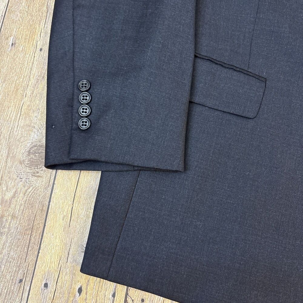 Hart Schaffner Marx Suit Charcoal Gray 46R 38W 30I - Picture 3 of 14